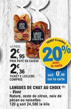 langues de chat au choix - vuez