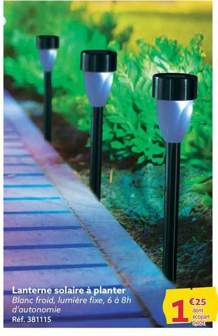 lanterne solaire à planter