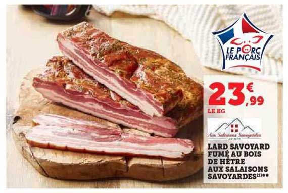 lard savoyard fumé au bois de hêtre aux salaisons savoyardes