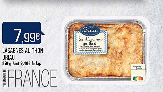 Lasagnes Au Thon Briau