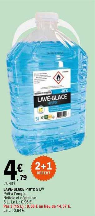 lave-glace -10°c 5l