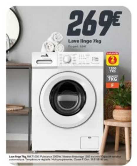 lave linge 7kg