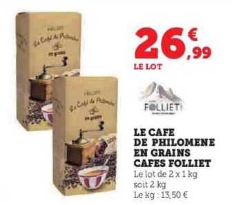 le café de philomene en grains cafés folliet