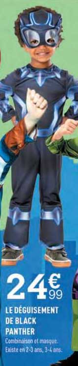 le déguisement de black panther