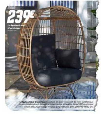 le fauteuil œuf d'extérieur