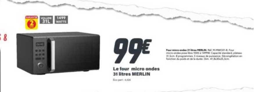 le four micro ondes 31 filtres merlin