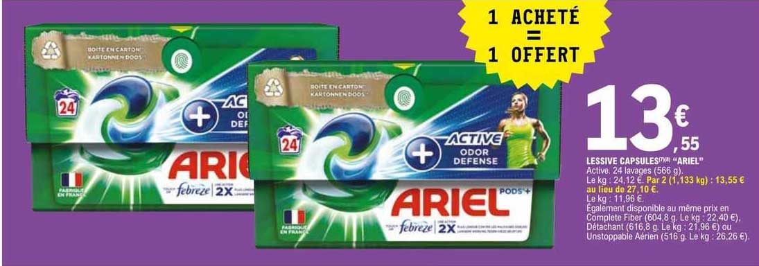 Lessive Capsules "ariel"