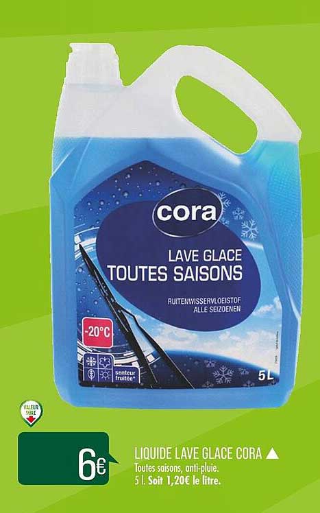 liquide lave glace cora