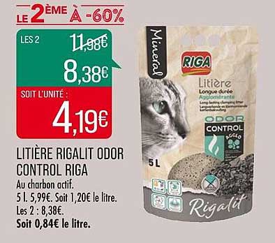 litière rigalit odor control riga