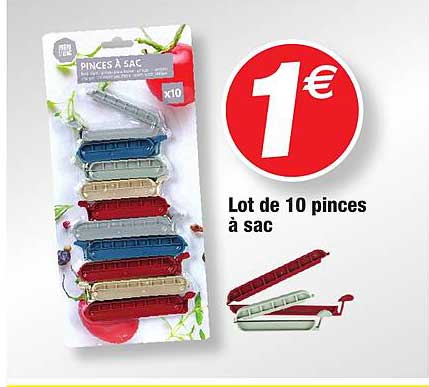 Lot De 10 Pinces à Sac