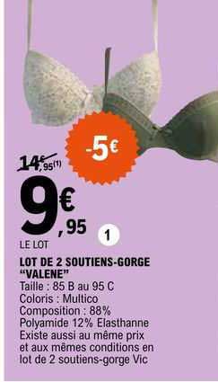 lot de 2 soutiens-gorge "valene"