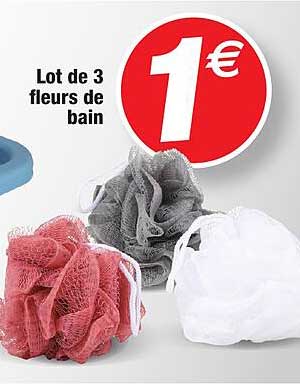 Lot De 3 Fleurs De Bain