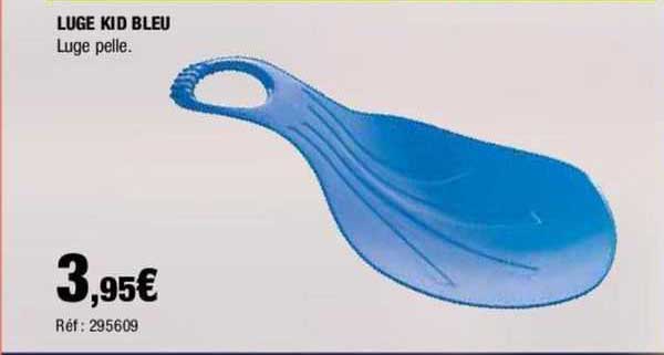 luge kid bleu