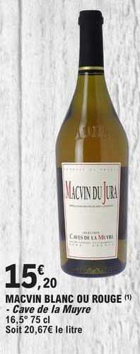 macvin blanc ou rouge - cave de la muyre