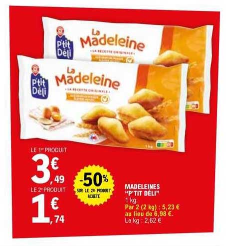 Madeleines "p'tit Déli"