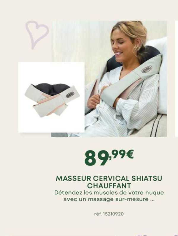masseur cervical shiatsu chauffant