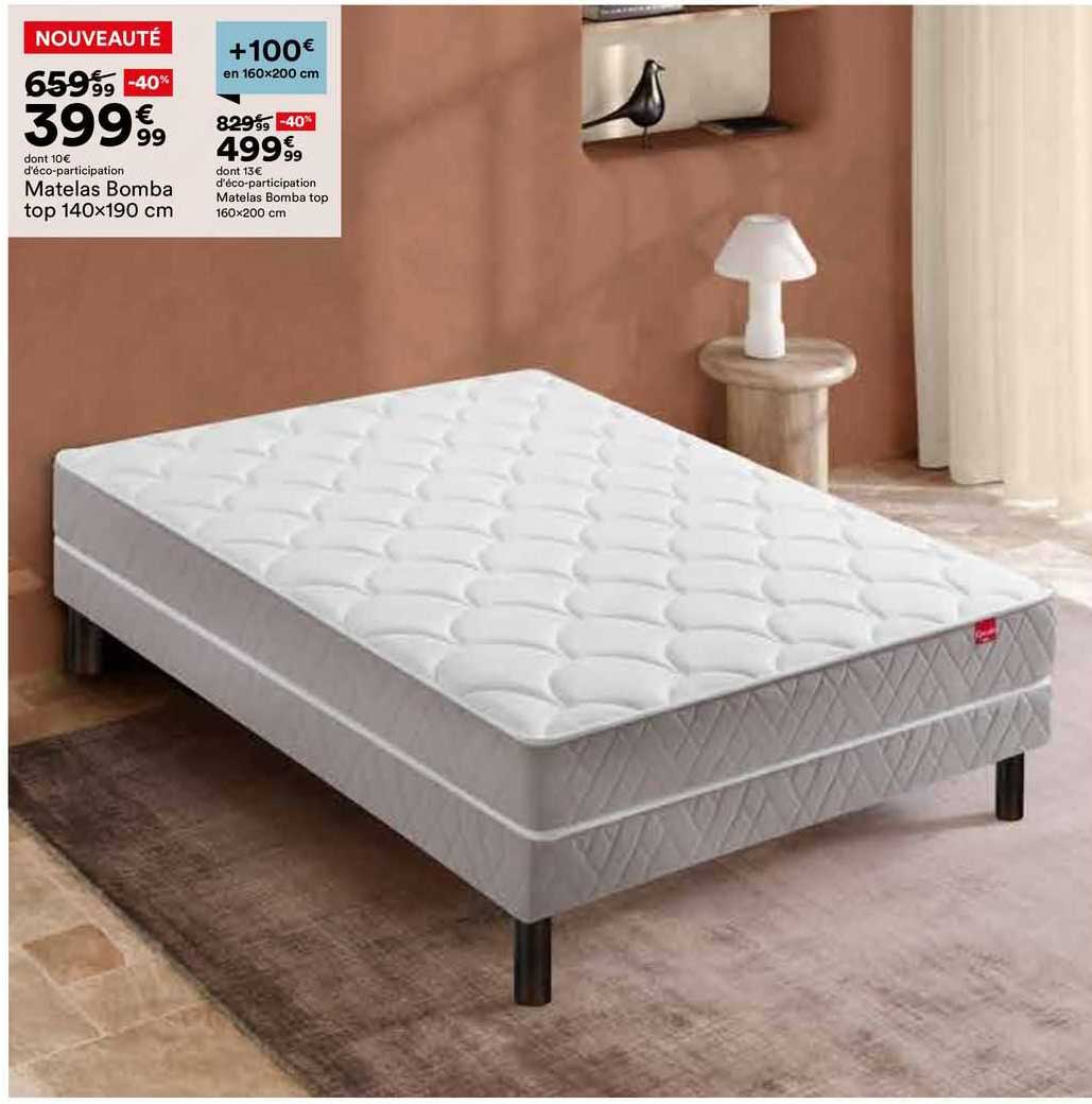 matelas bomba top 140 x 190 cm, matelas bomba top 160 x 200 cm