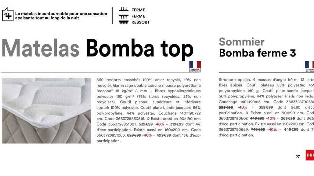 matelas bomba top