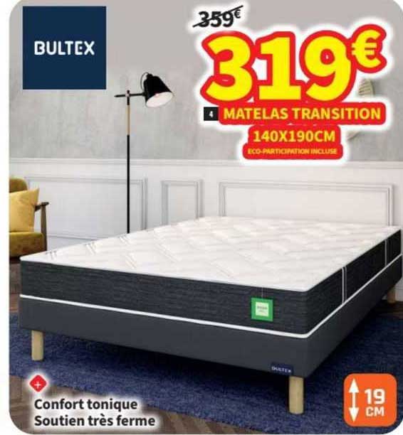 matelas transition 140 x 190 cm bultex