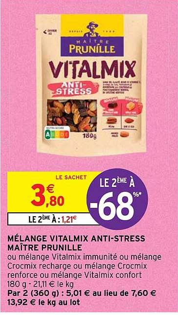 mélange vitalmix anti-stress maître prunille