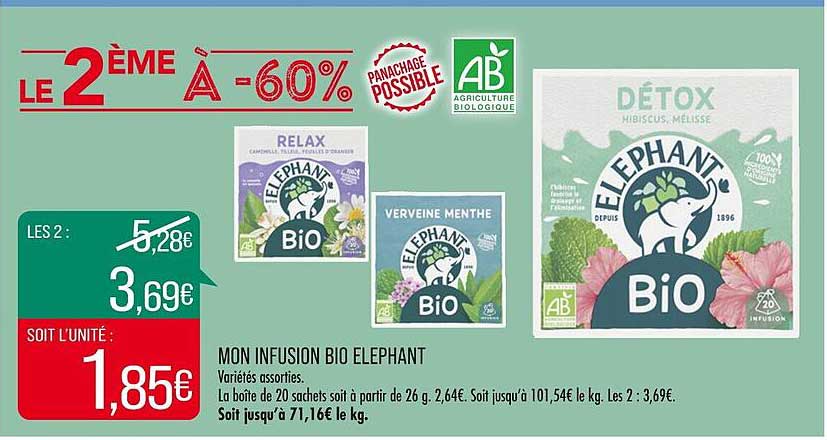 mon infusion bio elephant