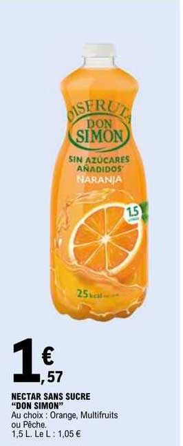 nectar sans sucre don simon