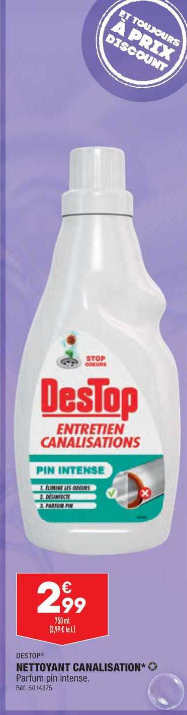 nettoyant canalisation desTop