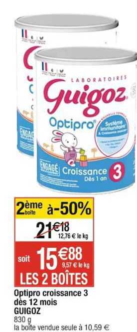 Optipro Croissance 3 Dès 12 Mois Guigoz