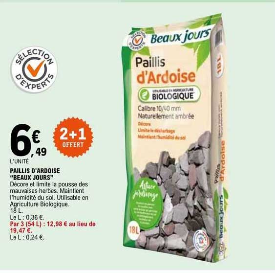 paillis d'ardoise "beaux jours"