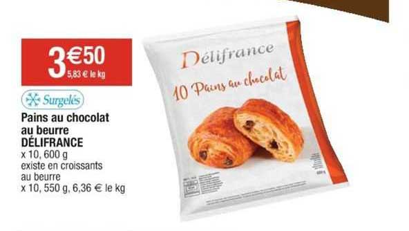 Pains Au Chocolat Au Beurre Délifrance