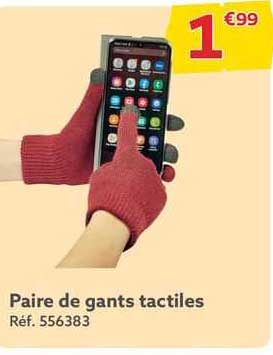 paire de gants tactiles