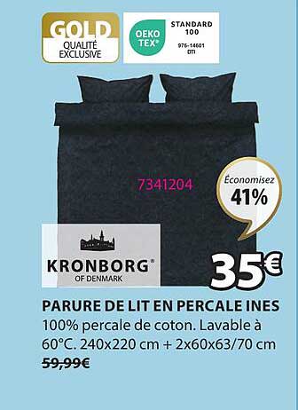 parure de lit en percale ines kronborg