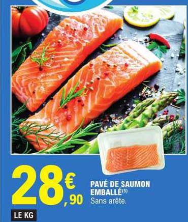 pavé de saumon emballé