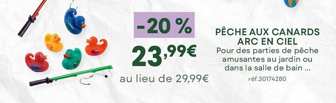 pêche aux canards arc en ciel