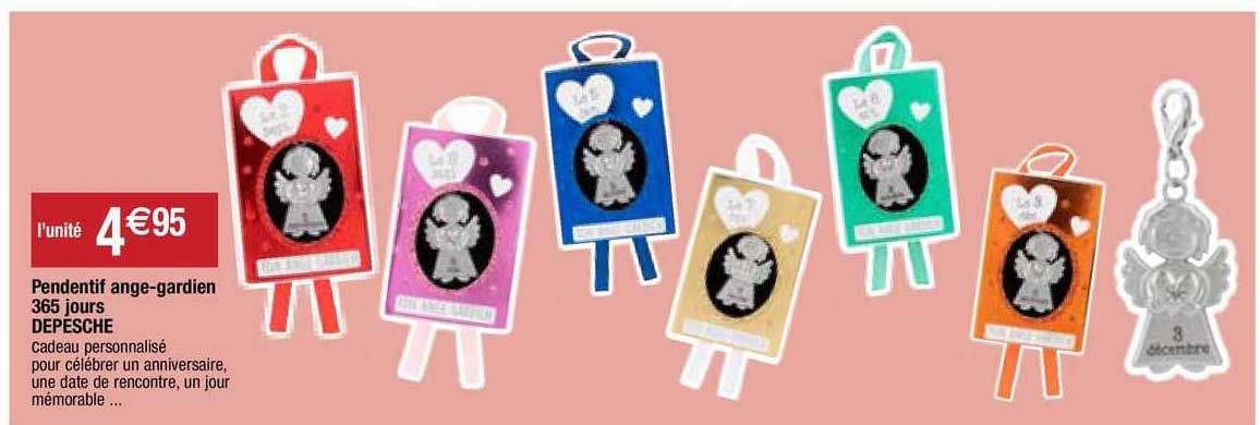pendentif ange-gardien 365 jours depesche