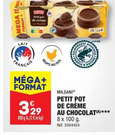 Petit Pot De Crème Au Chocolat Milsani