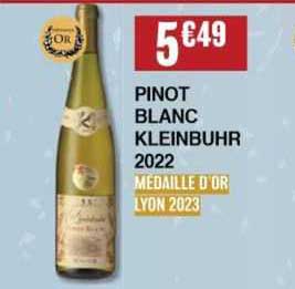 pinot blanc kleinbuhr 2022