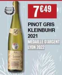 pinot gris kleinbuhr 2021