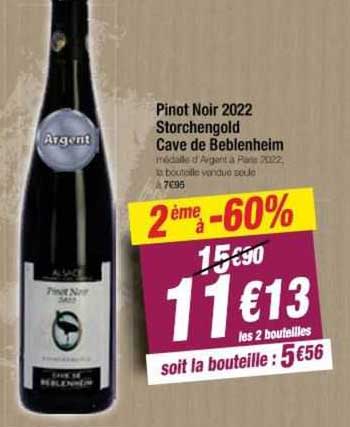 pinot noir 2022 storchengold cave de beblenheim