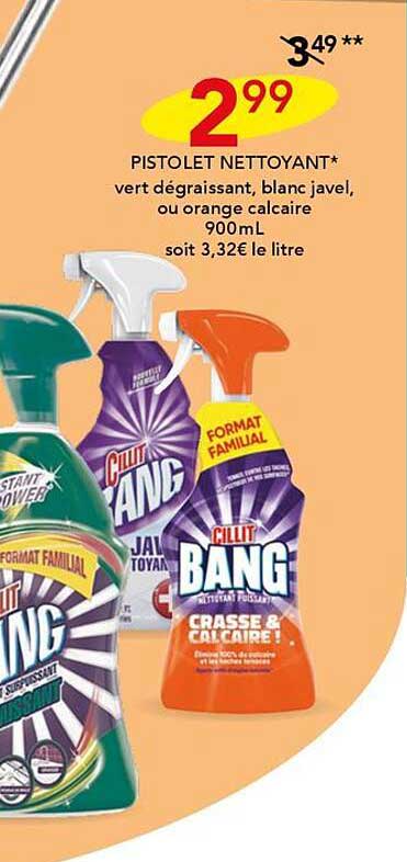 pistolet nettoyant cillit bang