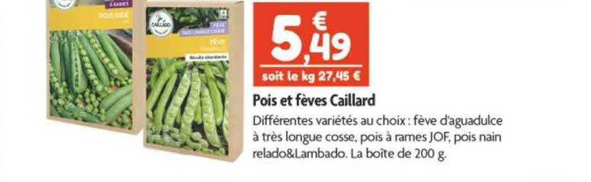 pois et fèves caillard