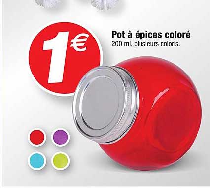 pot à épices coloré