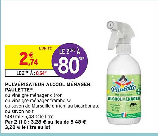Pulvérisateur Alcool Ménager Paulette