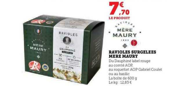 ravioles surgelées mère maury