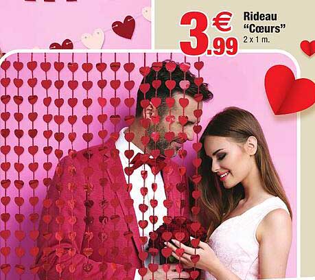 Rideau "cœurs"