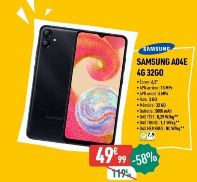 samsung a04e 4g 32go