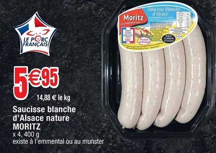 Saucisse Blanche D'alsace Nature Moritz
