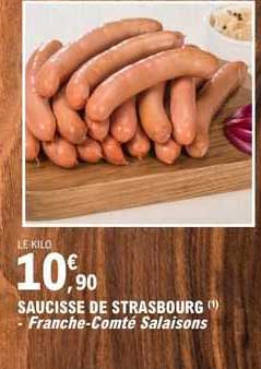 Saucisse De Strasbourg - Franche-comté Salaisons