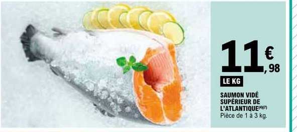 saumon vidé supérieur de l'atlantique