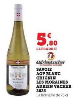 savoie aop blanc chignin les moraines adrien vacher 2023
